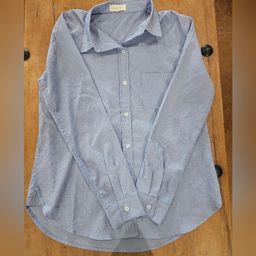 Promesa Light Blue Button Down Shirt